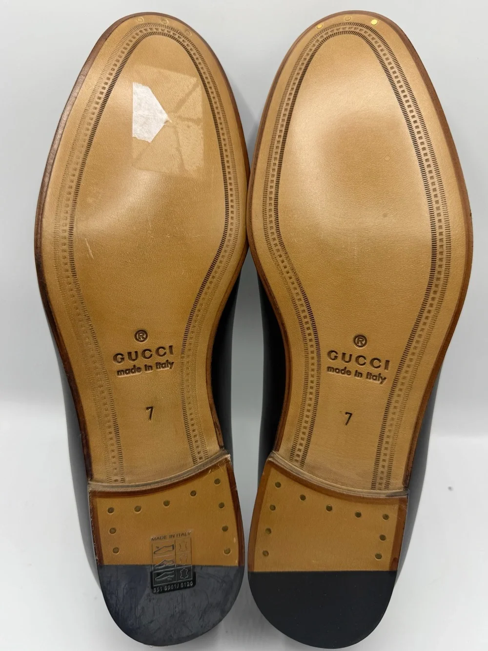 NIB Gucci Men’s GG Logo Monogram Jordaaan Brown Grey Horsebit Slip On Loafers